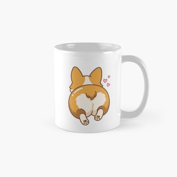 Item preview, Cute Kawaii Corgi Butt Running Dog Lover designed and sold by NeonNerd Studio.