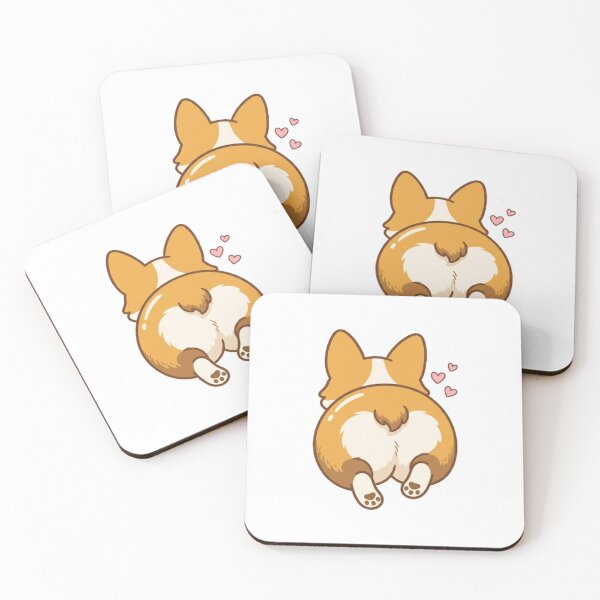 Item preview, Cute Kawaii Corgi Butt Running Dog Lover designed and sold by NeonNerd Studio.
