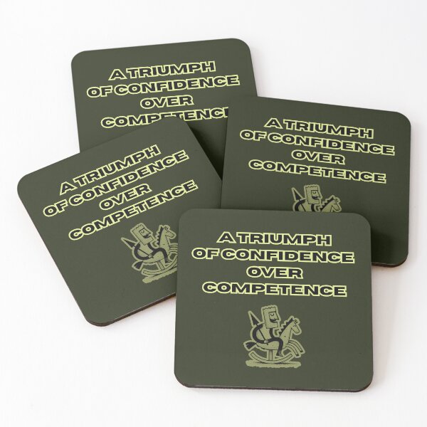 Item preview, A triumph of confidence over competence, ironic funny artwork designed and sold by silent-violin.