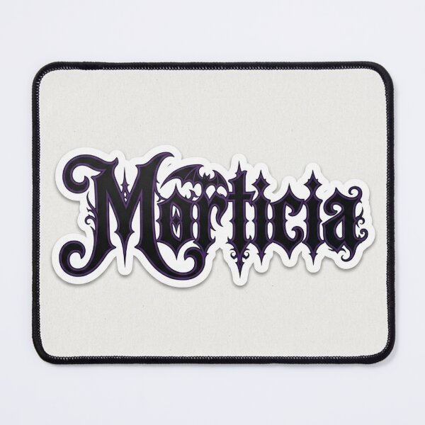 Item preview, Morticia Gothic Spooky Name Sticker designed and sold by WrittenBye.