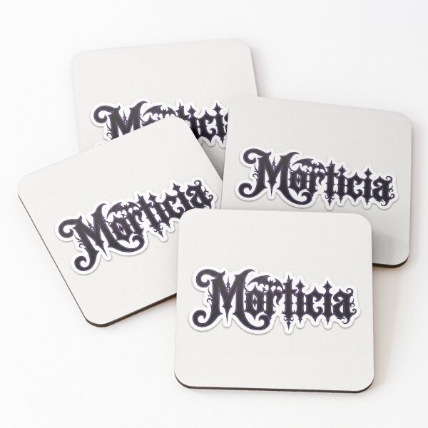 Aperçu de l'œuvre Autocollant prénom Morticia Gothic Spooky créée et vendue par WrittenBye.