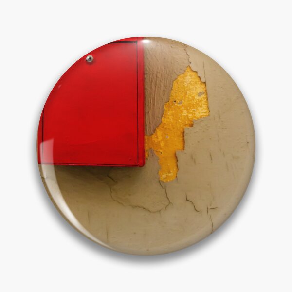 Item preview, Red Mailbox On Peeling Beige Wall With Yellow Paint And Rustic Urban Texture designed and sold by Nmallia.