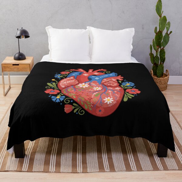 Item preview, Vibrant Floral Anatomical Heart Illustration designed and sold by mijaczeek.