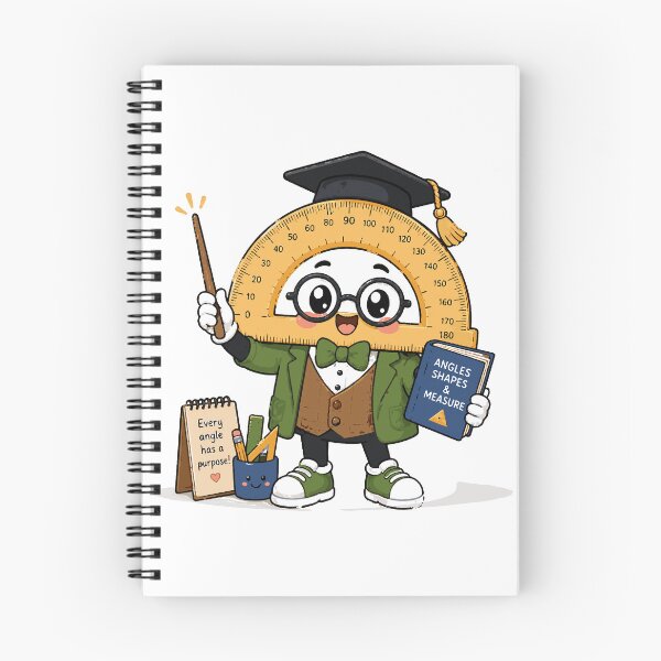 Item preview, Professor Protractor T-Shirt & Sticker | Cute Kawaii Geometry Teacher Mascot | Math Classroom Gift designed and sold by Sunday.Supply.