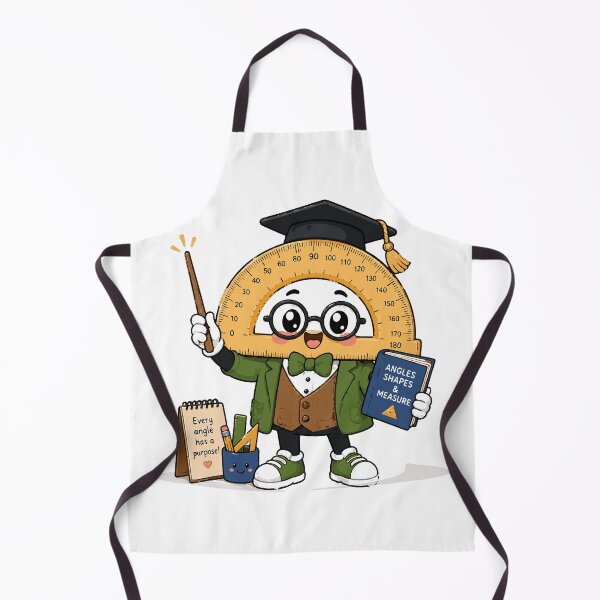 Item preview, Professor Protractor T-Shirt & Sticker | Cute Kawaii Geometry Teacher Mascot | Math Classroom Gift designed and sold by Sunday.Supply.