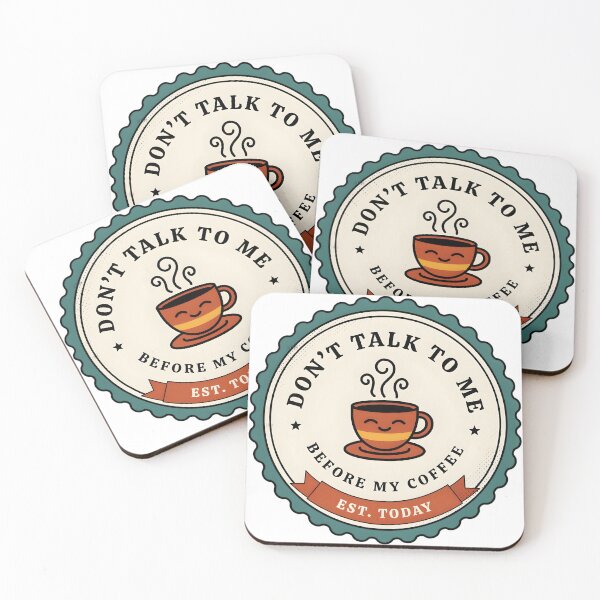 Item preview, Don't Talk Before My Coffee designed and sold by Iron Skull.