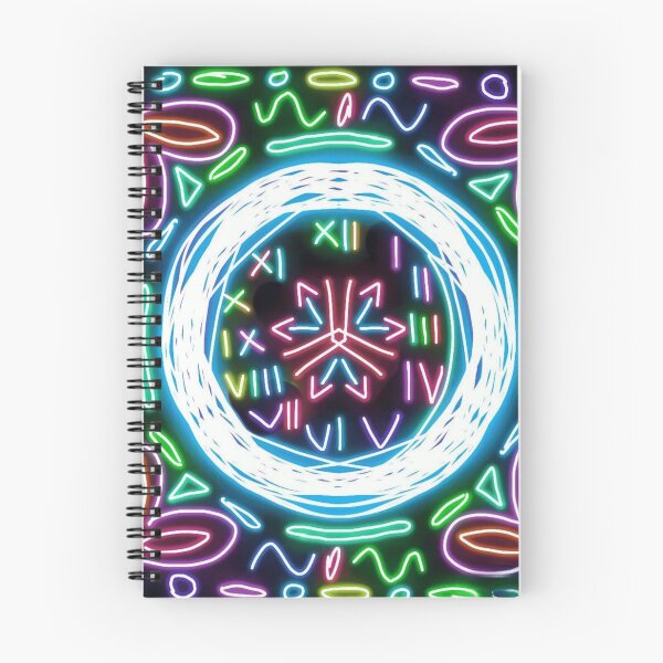 Item preview, Neon Abstract Clockwork designed and sold by Trippy-Toad.