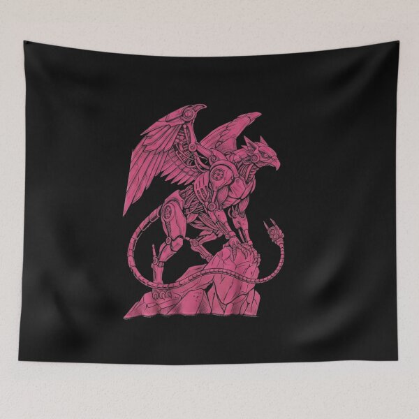 Item preview, Cybernetic Mechanical Griffin – Futuristic Mecha Beast Sci-Fi Artwork designed and sold by Gbriel3.
