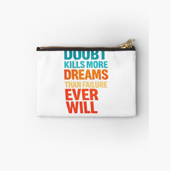 Item preview, Doubt Kills More Dreams Than Failure Ever Will | Inspirational Typography | Retro Motivational Quote designed and sold by CreativeNest Prints.