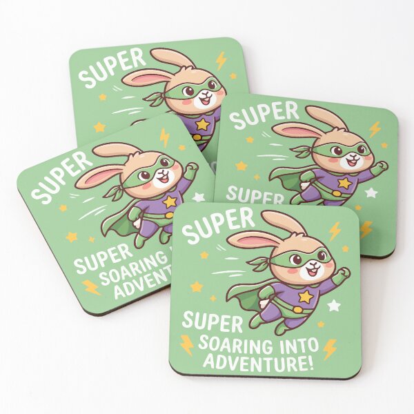 Item preview, Super Bunny Soaring Into Adventure Flying Superhero Rabbit designed and sold by Amir Faysal.