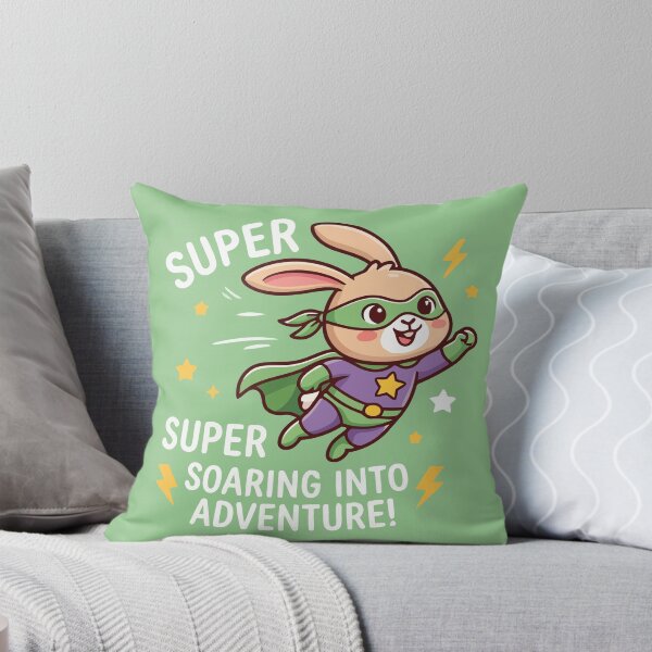 Item preview, Super Bunny Soaring Into Adventure Flying Superhero Rabbit designed and sold by Amir Faysal.