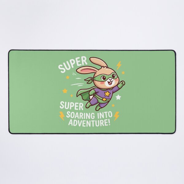 Item preview, Super Bunny Soaring Into Adventure Flying Superhero Rabbit designed and sold by Amir Faysal.