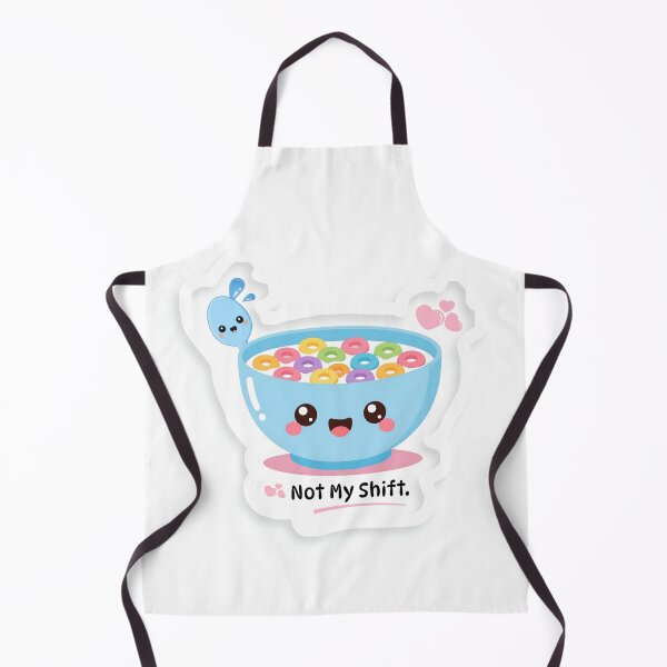 Item preview, Not My Shift | Cute Cereal Bowl Sticker designed and sold by BLOOMVELLE.