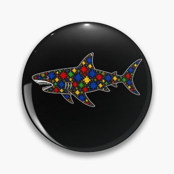 Item preview, Autism Awareness- Great White Shark designed and sold by CaptainAutism12.
