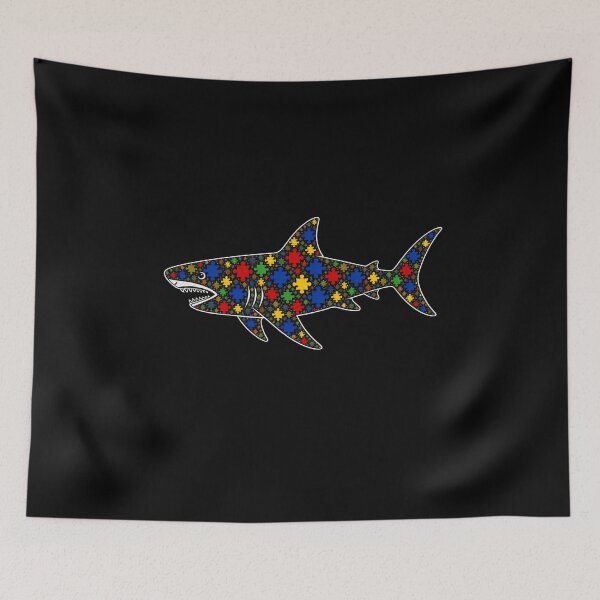 Item preview, Autism Awareness- Great White Shark designed and sold by CaptainAutism12.