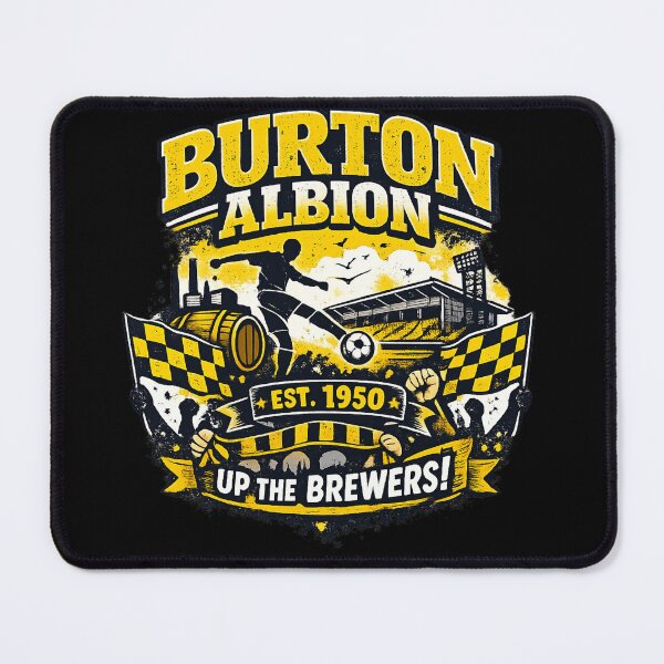 Item preview, Burton Albion – Up The Brewers! | Retro Football Fan T-Shirt Design designed and sold by GarnerSupplyCo.