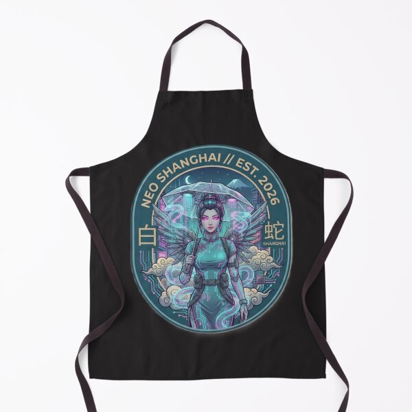 Item preview, Cyberpunk White Snake Legend Aesthetic – Neo Shanghai Emblem designed and sold by Surviving Monday Club.
