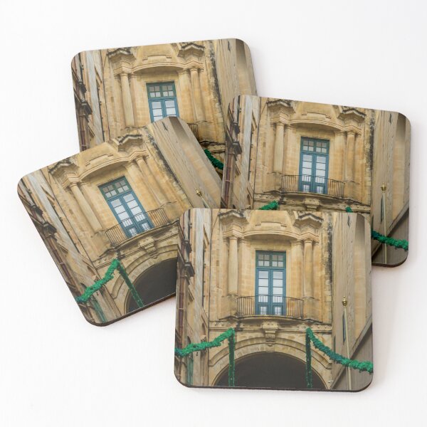 Item preview, Historic Stone Archway With Balcony and Columns Over Narrow Street in Mediterranean Old Town designed and sold by Nmallia.