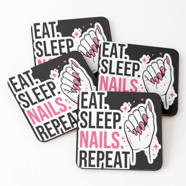 Item preview, Eat Sleep Nails Repeat designed and sold by Dudzi1.