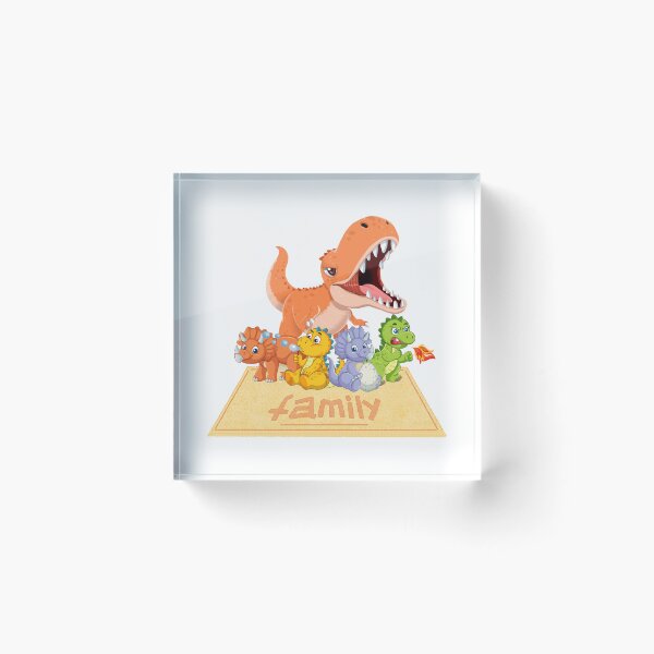 Item preview, Cute Dinosaurs Family Cartoon llustration designed and sold by BullBooy.