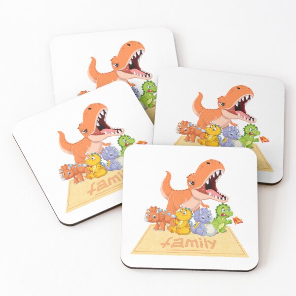 Item preview, Cute Dinosaurs Family Cartoon llustration designed and sold by BullBooy.