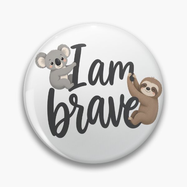 Item preview, I Am Brave Cute Koala & Sloth Growth Mindset Design designed and sold by HoMya.