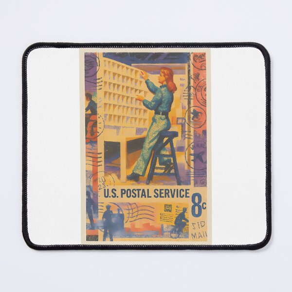 Item preview, Retro Usps Postal Worker Stamp Design designed and sold by burdick-franch.