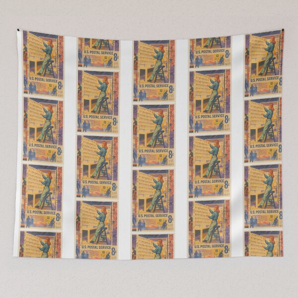 Item preview, Retro Usps Postal Worker Stamp Design designed and sold by burdick-franch.