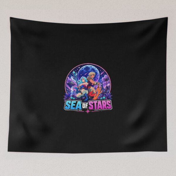 Item preview, Sea of Stars Synthwave Retro Fantasy | Neon RPG Inspired Design designed and sold by DogLord.