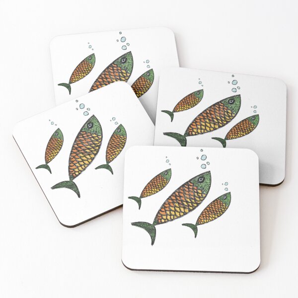 Item preview, School of Fish Underwater Illustration designed and sold by La Galleria della Mente.
