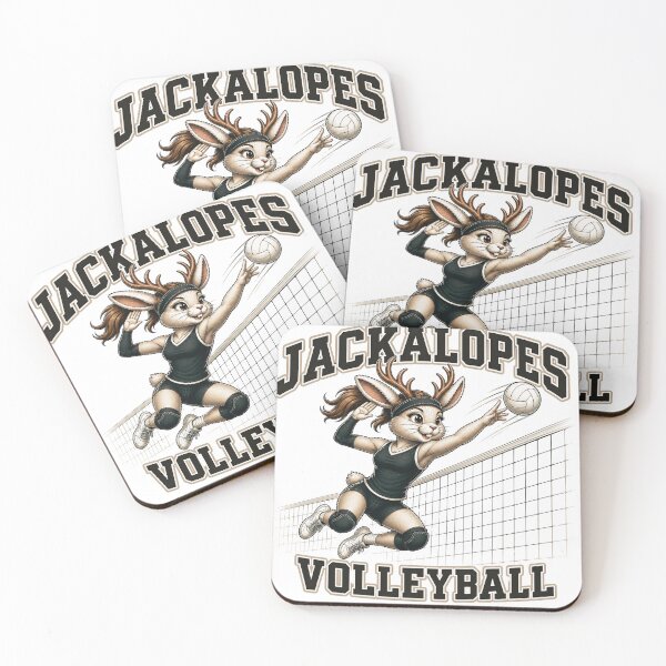 Item preview, Jackalopes Volleyball | Vintage Varsity Volleyball Mascot T-Shirt | Cute Jackalope Sports Design designed and sold by Clint Reno Designs.
