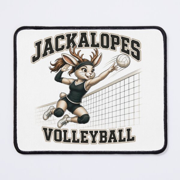 Item preview, Jackalopes Volleyball | Vintage Varsity Volleyball Mascot T-Shirt | Cute Jackalope Sports Design designed and sold by Clint Reno Designs.