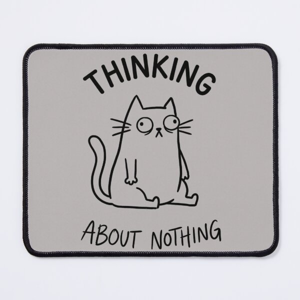 Item preview, Thinking About Nothing Funny Cat Graphic T-Shirt | Cute Meme Cat Design designed and sold by RajDeals.