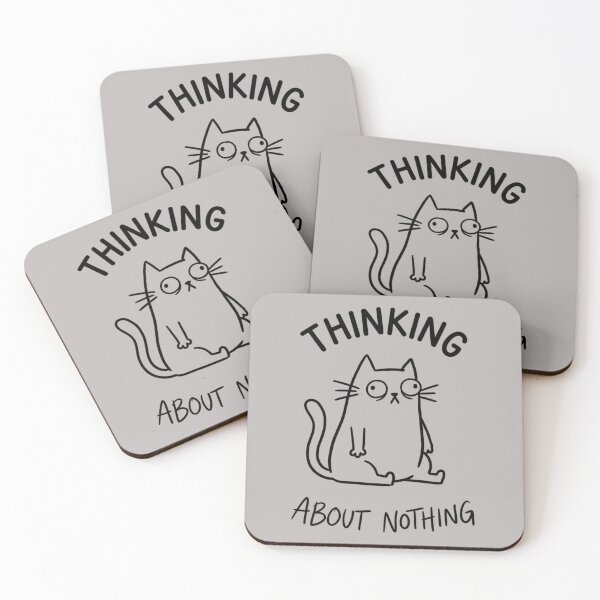 Item preview, Thinking About Nothing Funny Cat Graphic T-Shirt | Cute Meme Cat Design designed and sold by RajDeals.