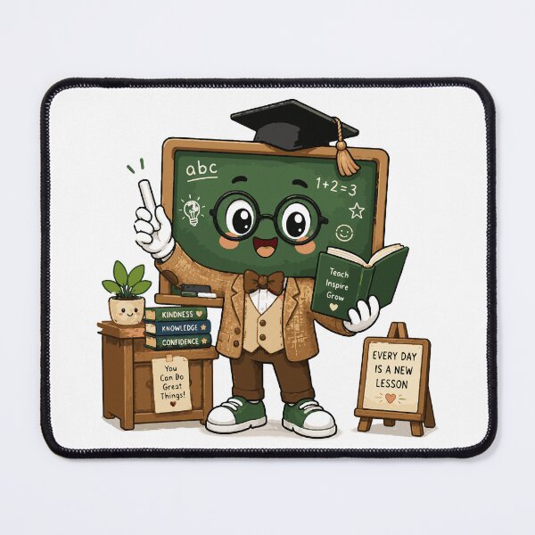 Item preview, Professor Chalkboard T-Shirt & Sticker | Cute Kawaii Classroom Teacher Mascot | Back to School Gift designed and sold by Sunday.Supply.