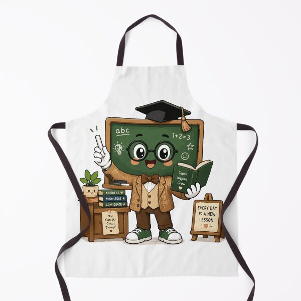Item preview, Professor Chalkboard T-Shirt & Sticker | Cute Kawaii Classroom Teacher Mascot | Back to School Gift designed and sold by Sunday.Supply.
