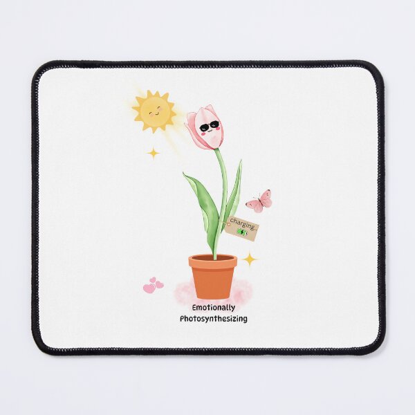 Item preview, Emotionally Photosynthesizing | Cute Tulip Sticker designed and sold by BLOOMVELLE.