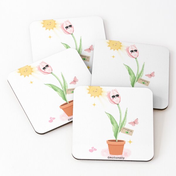 Item preview, Emotionally Photosynthesizing | Cute Tulip Sticker designed and sold by BLOOMVELLE.