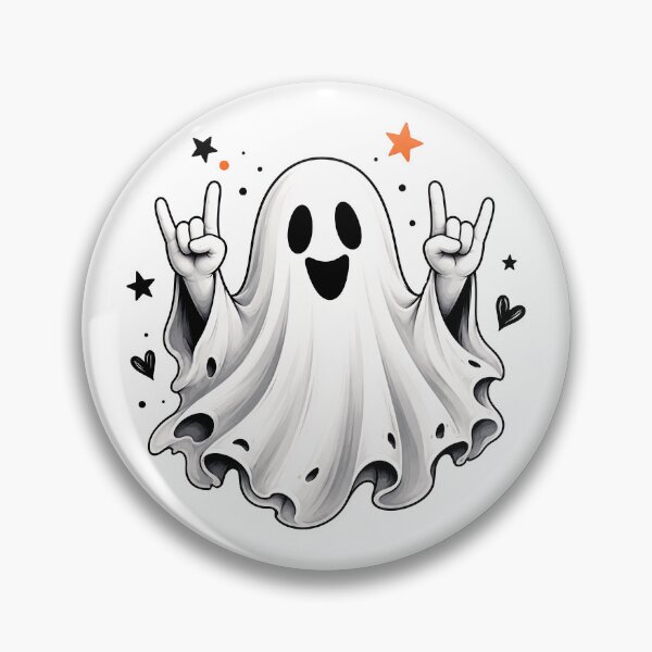 Item preview, Cute Rock On Ghost designed and sold by trendspatterns.