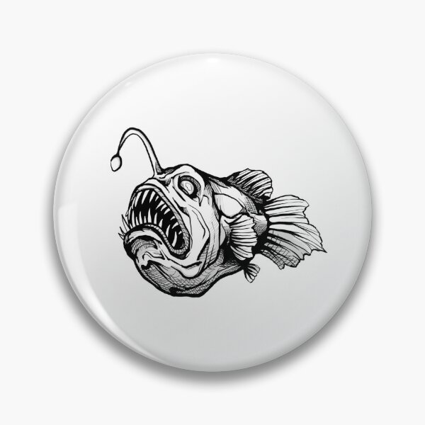 Item preview, Anglerfish illustration  designed and sold by amidst-no-whale.
