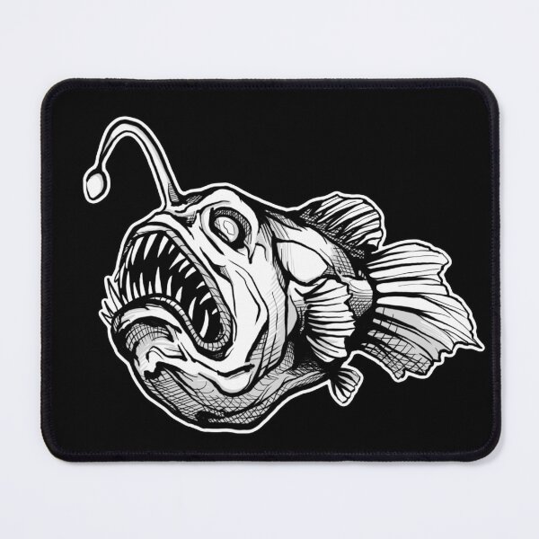Item preview, Anglerfish illustration designed and sold by amidst-no-whale.