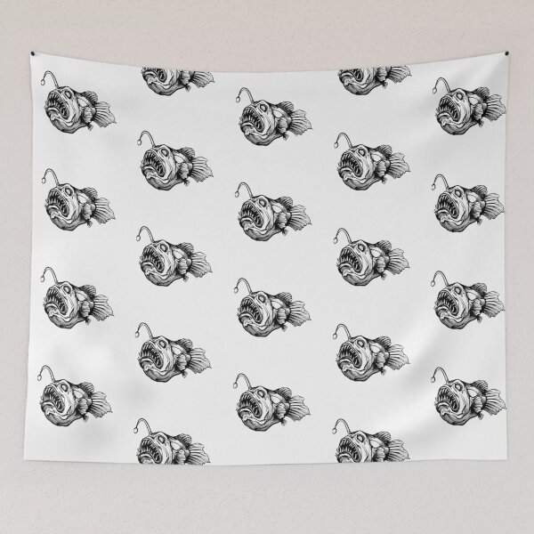 Item preview, Anglerfish illustration  designed and sold by amidst-no-whale.
