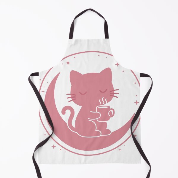 Item preview, Coffee Cat on Pink Moon designed and sold by FantasyPearl.