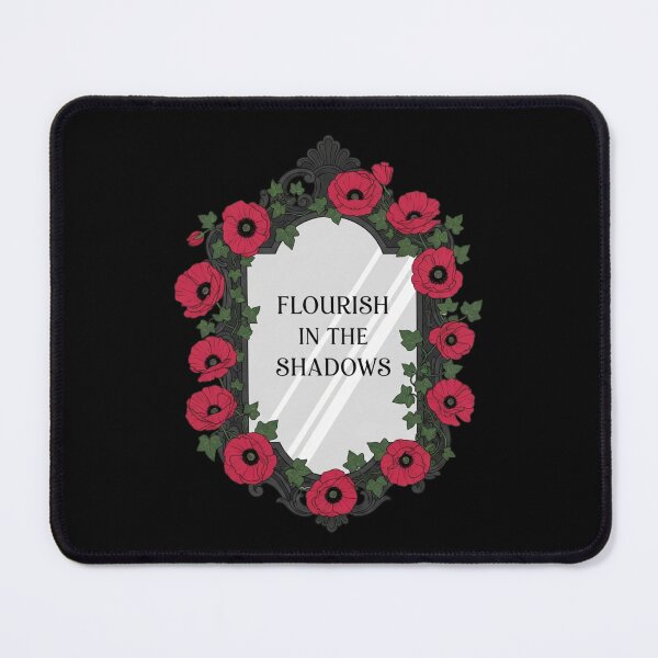 Item preview, Gothic Mirror Red Poppies - Flourish In The Shadows designed and sold by Dzblack.