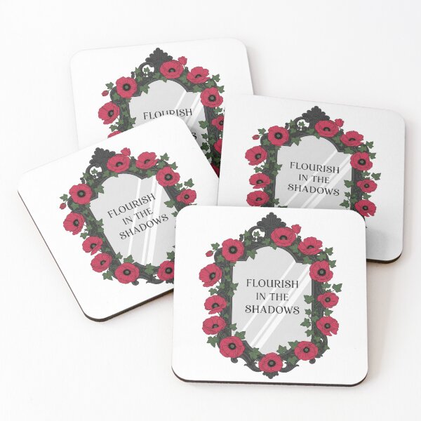 Item preview, Gothic Mirror Red Poppies - Flourish In The Shadows designed and sold by Dzblack.
