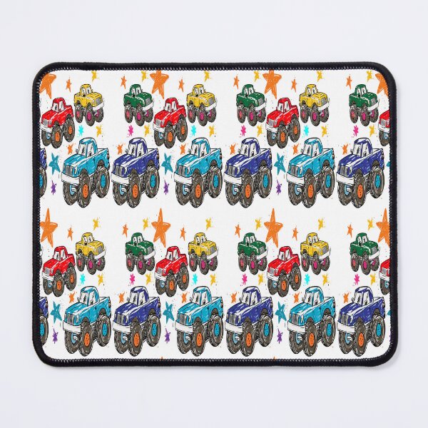 Item preview, Color Pick Up Trucks And Stars Print Pattern designed and sold by RichardRags.