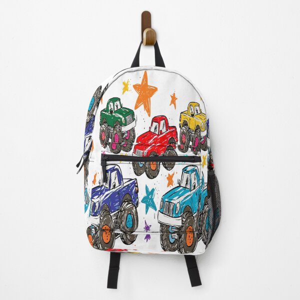 Item preview, Color Pick Up Trucks And Stars Print Pattern designed and sold by RichardRags.