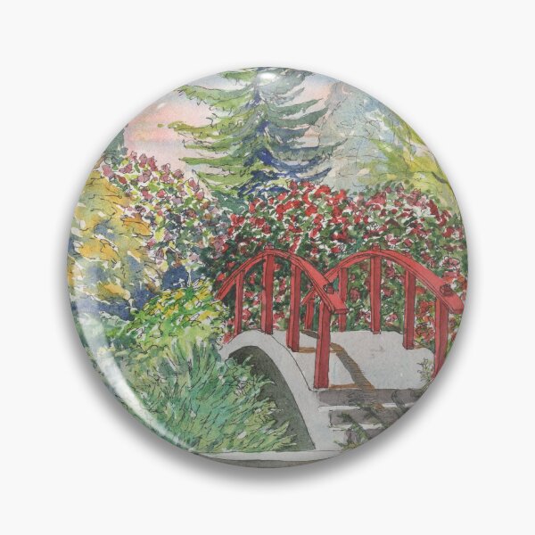 Item preview, Kubota Gardens Moon Bridge, Seattle designed and sold by Dave Baab watercolors.