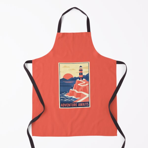 Item preview, Lighthouse Coastal Adventure Retro Travel Poster designed and sold by hattie's.