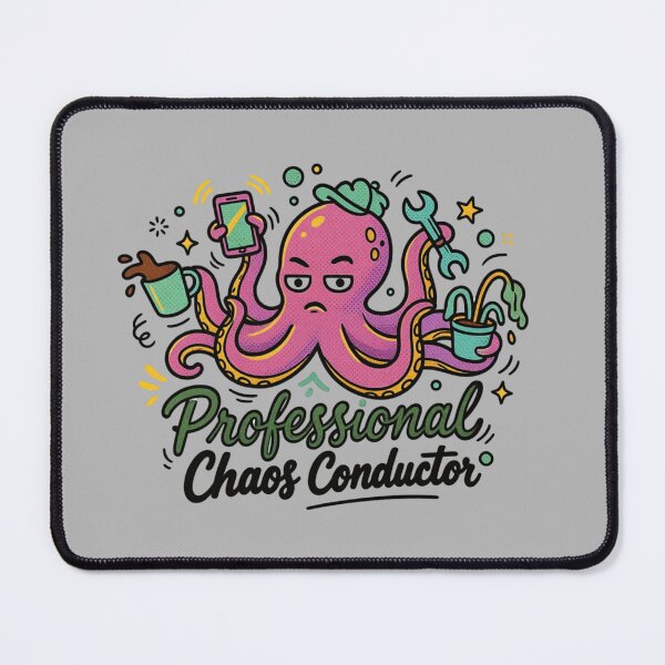 Item preview, Funny Professional Chaos Conductor Octopus designed and sold by MarCinu Art.